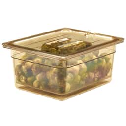 (6 kusů) CAMBRO | H-PAN™ Žáruvzdorné nádoby GN 1/2 - jantar - hloubka 150 mm