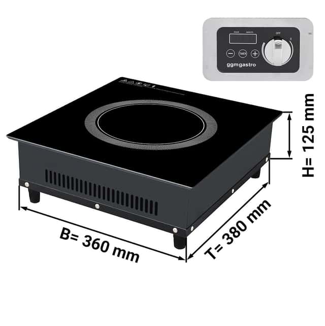 Induktionsherd - 3,5 kW - Einbaugerät