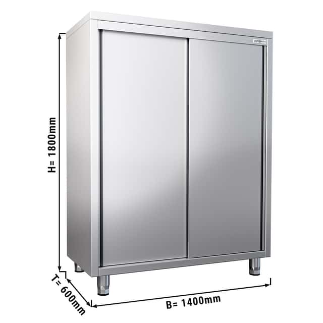 Geschirrschrank PREMIUM - 1400x600mm - mit 2 Schiebetüren - Höhe: 1800mm