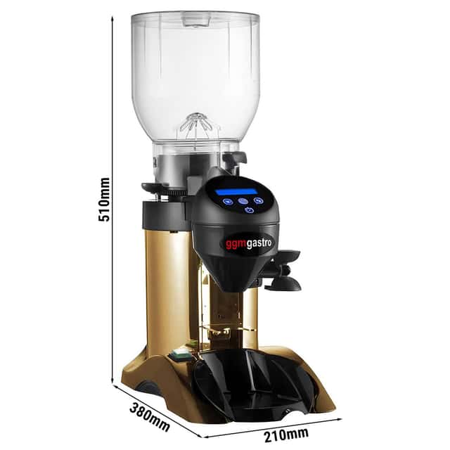 Kaffeemühle - Gold - 2kg - 356 Watt - 63dB