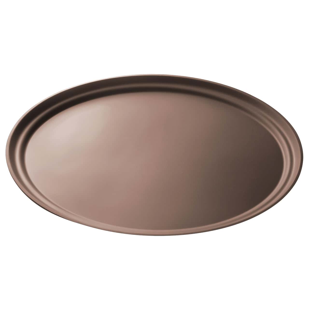 (6 Stück) CAMBRO | CAMTREAD® - Fiberglas Tablett - oval - 685x560mm - niedriges Profil - Braun