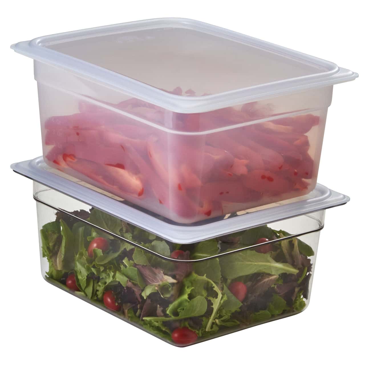 (6 kusů) CAMBRO | Camwear® polypropylenové GN nádoby 1/2 - mléčné - hloubka 150 mm