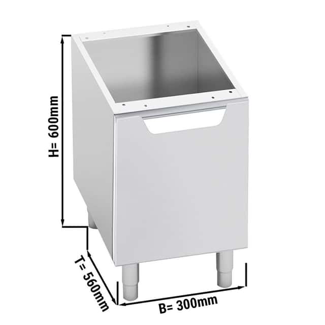 Unterbau - 300mm - 1 Tür - Anschlag Rechts