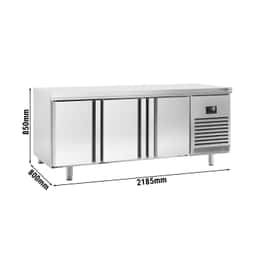 Bäckereitiefkühltisch Premium PLUS - 2185x800mm - mit 3 Türen