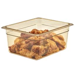 (6 kusů) CAMBRO | H-PAN™ Žáruvzdorné nádoby GN 1/2 - jantar - hloubka 150 mm