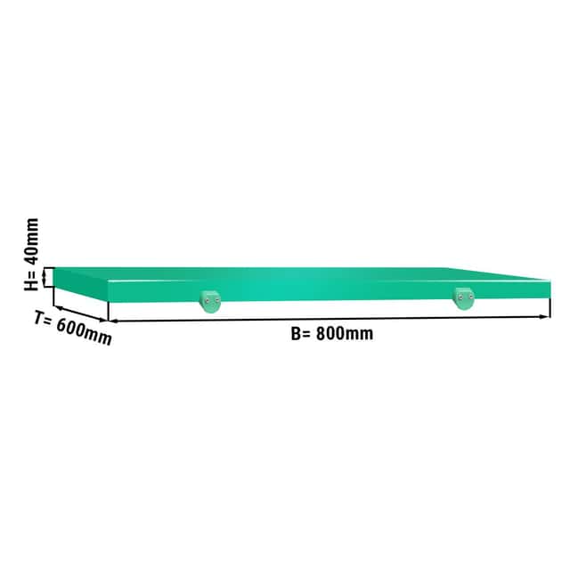 Schneideplatte für Arbeitstisch - 800x600mm - Grün