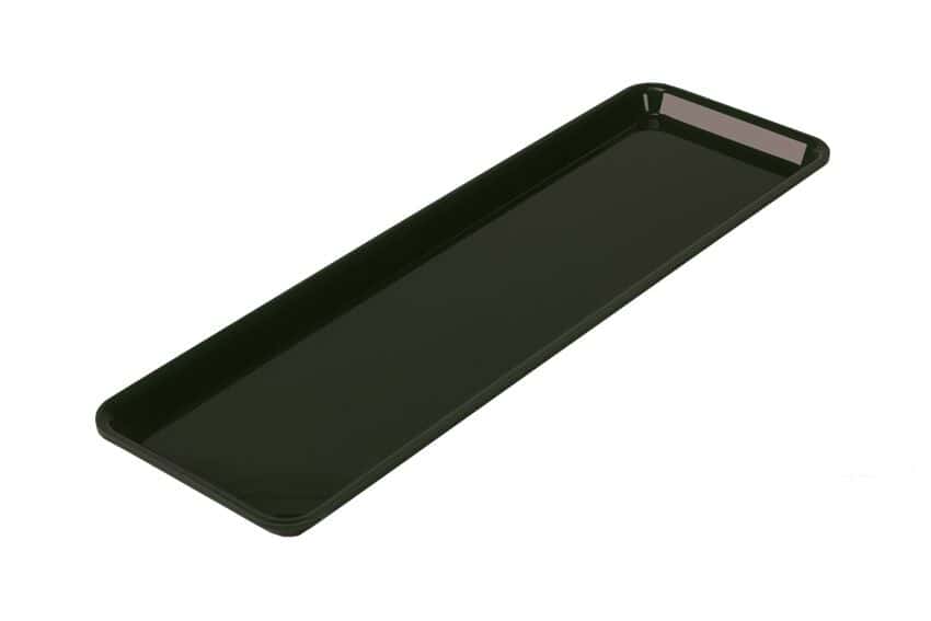 Rechteckige Präsentationsplatte - GN 2/4 - 530x162x17mm - Schwarz