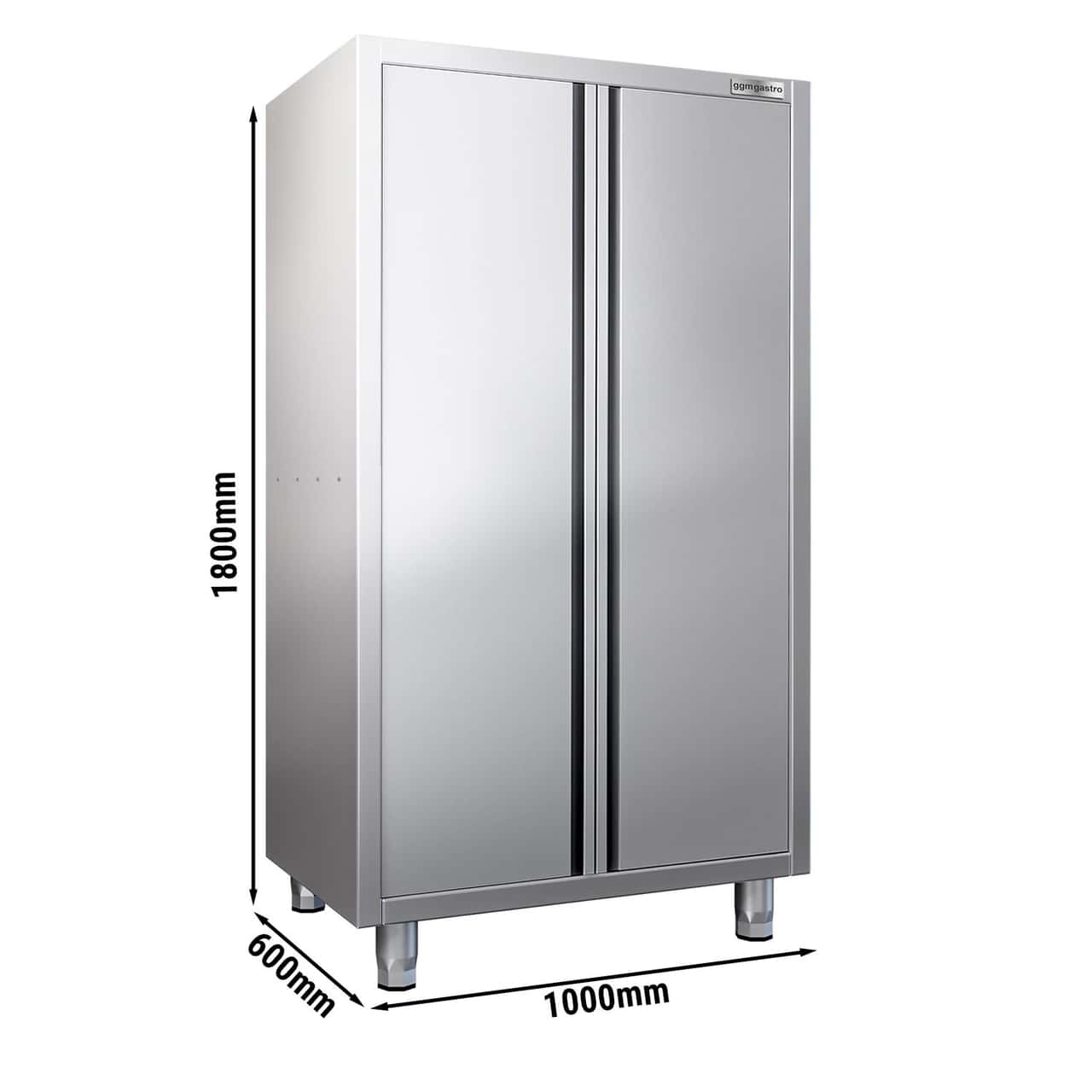 Geschirrschrank - 1000x600mm - 2 Flügeltüren - Höhe: 1800mm