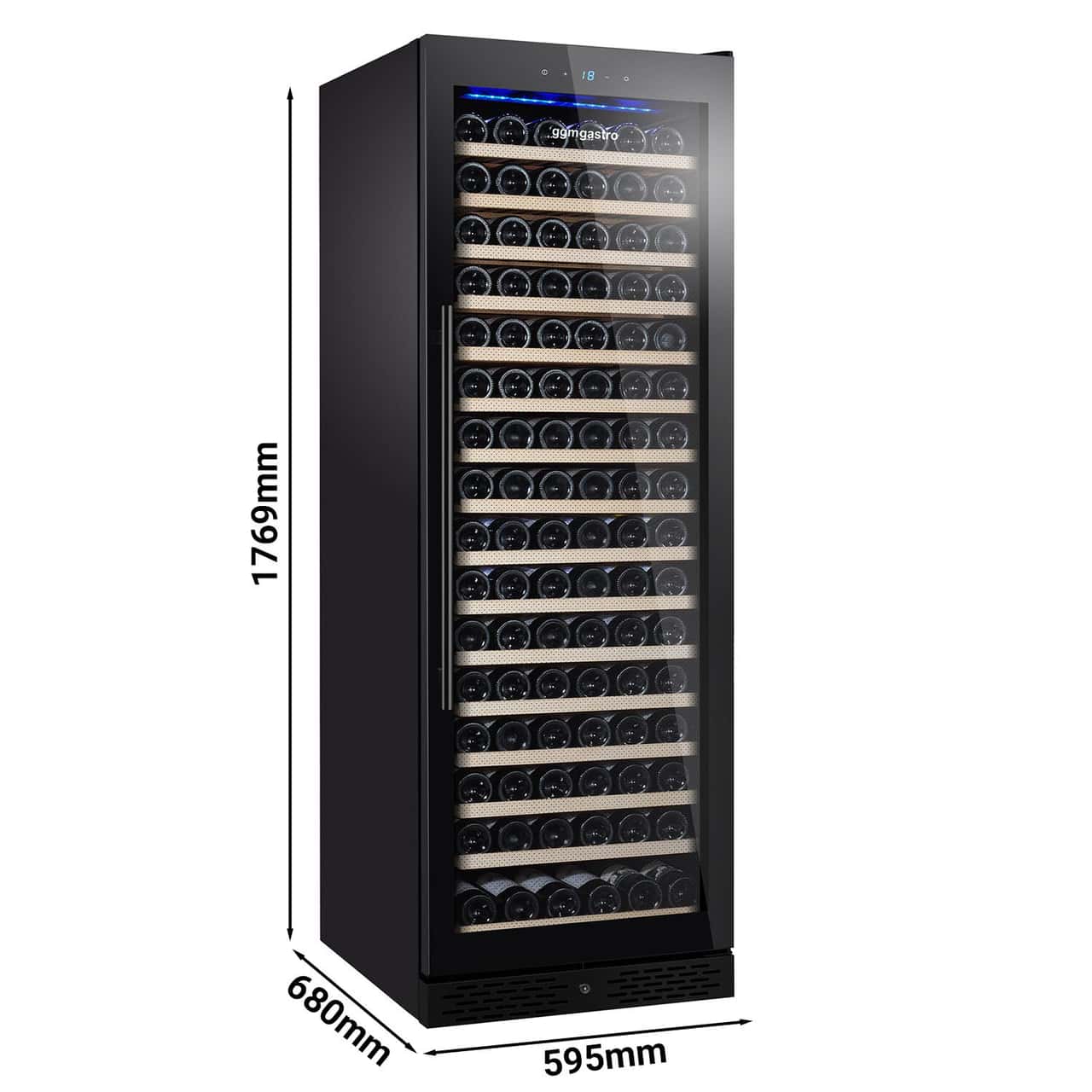 Weinkühlschrank - 1 Klimazone - 450 Liter - max. 168 Flaschen