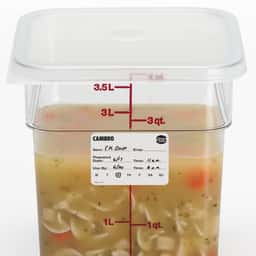 (6 Stück) CAMBRO | StoreSafe® Rotationsetiketten - 250 Etiketten pro Rolle