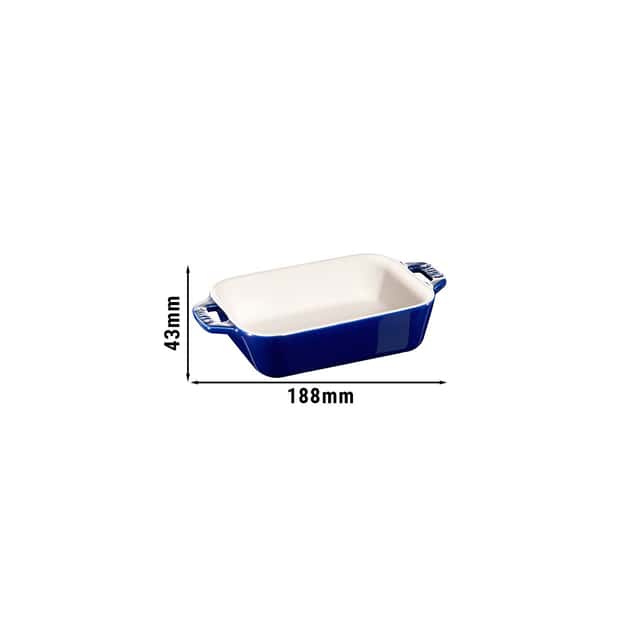 STAUB | CERAMIQUE - Auflaufform - 140x110mm - Keramik - Dunkelblau