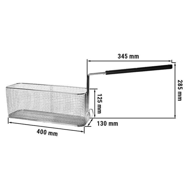 Halbkorb für Fritteuse - 11 Liter