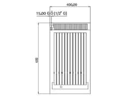 Plynový lávový gril (5,3 kW) - sklopný grilovací rošt