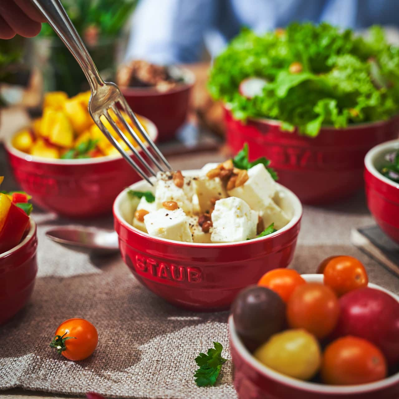 STAUB | CERAMIQUE - Schüssel - Ø 140mm - Keramik - Kirsch-Rot