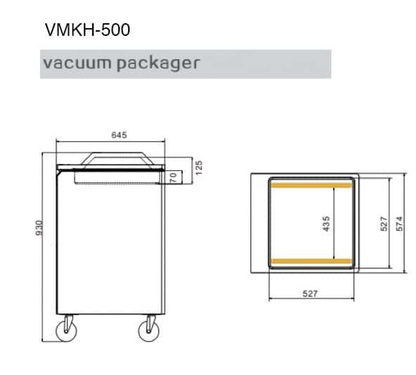 Kammer-Vakuumiergerät - 20m³/h - 900 Watt