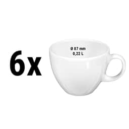 (6 pieces) Seltmann Weiden - Cappuccino cup - 0,22 Liter