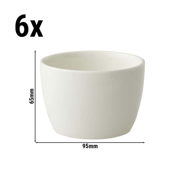 (6 Kusů) LUX - Mísa Maastricht - 300ml - Ø 95mm - slonovina