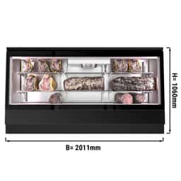 Dry Aging - Kühlvitrine 2,0 m - Schwarz