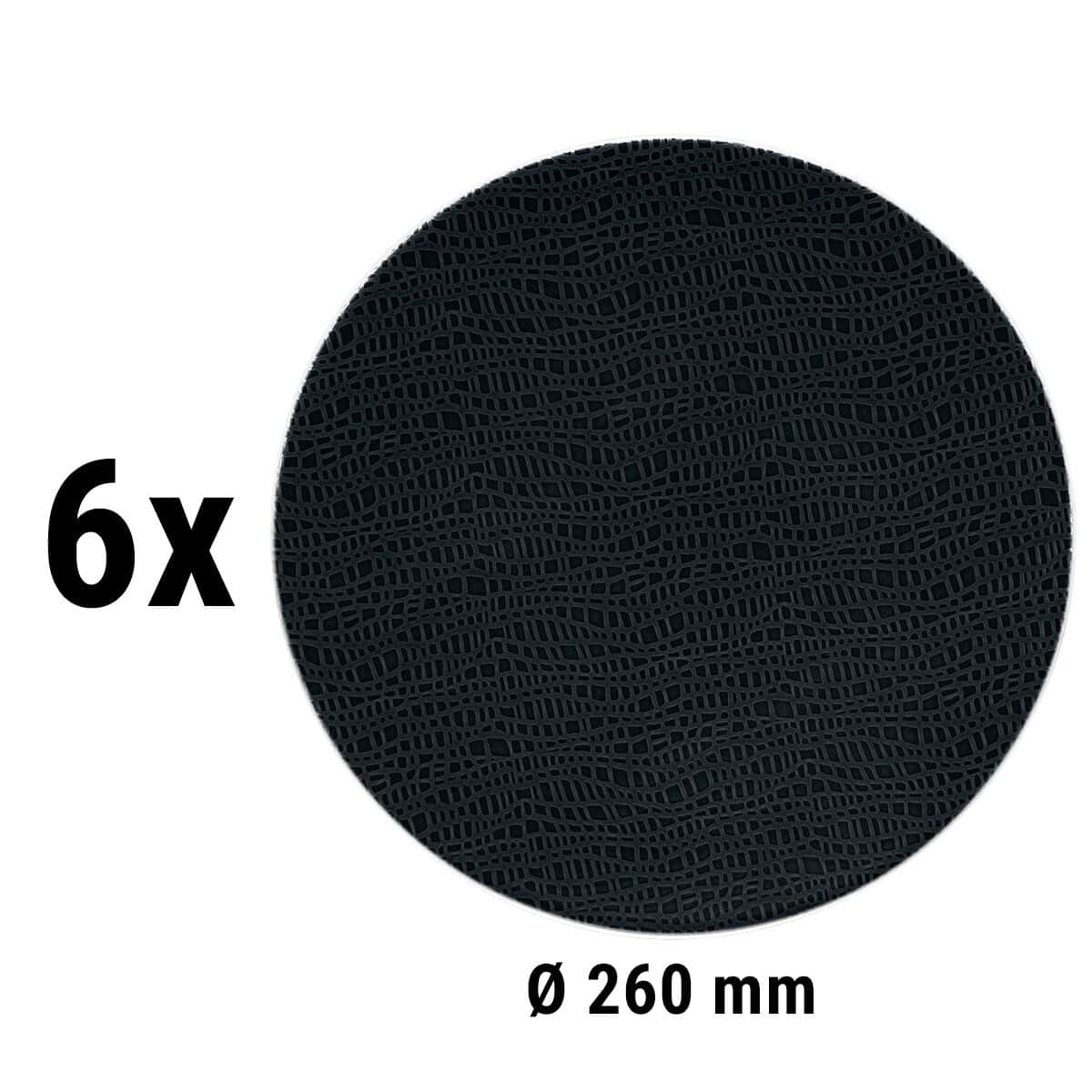 (6 pieces) Seltmann Weiden - Coup plate flat - Ø 260 mm	