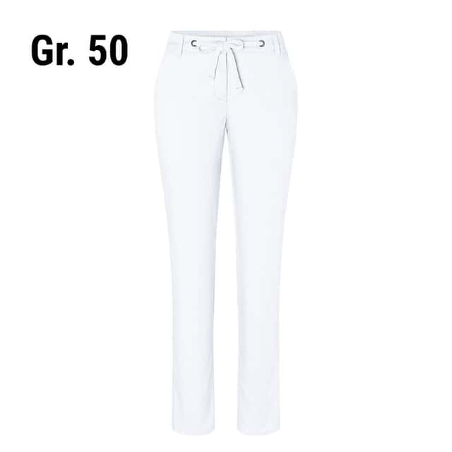 KARLOWSKY | Damen Chinohose Modern-Stretch - Weiß - Größe: 50