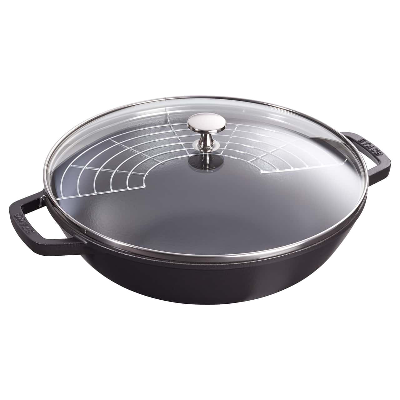 STAUB | SPECIALITIES - Wok mit Glasdeckel - Ø 300mm - Gusseisen - Schwarz