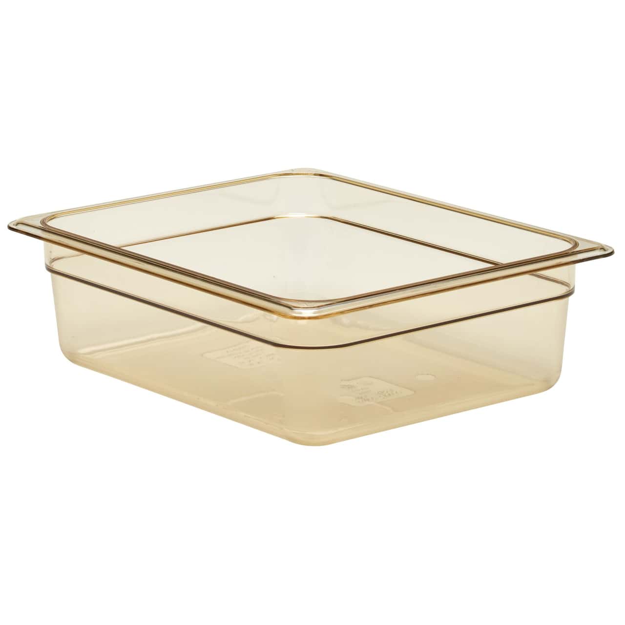 (6 Stück) CAMBRO | H-PAN™ -  Hitzebeständige GN-Behälter 1/2 - Bernstein - Tiefe 100 mm