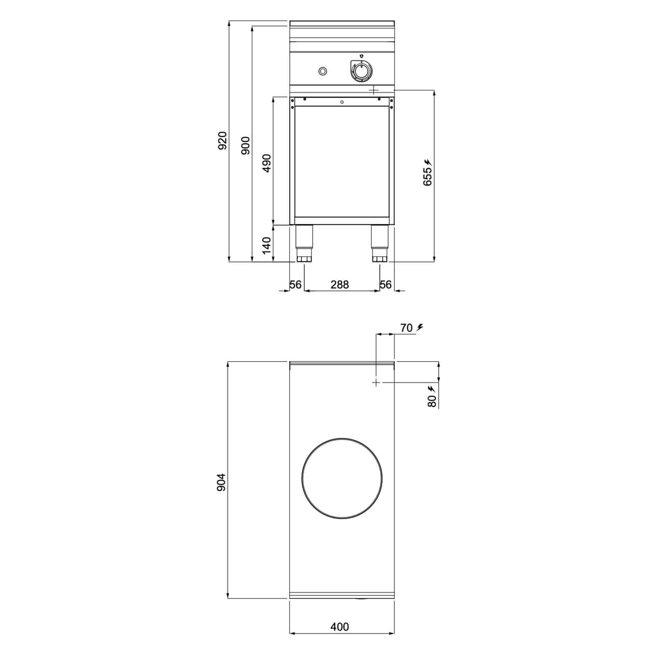 Induktionswok - 5 kW