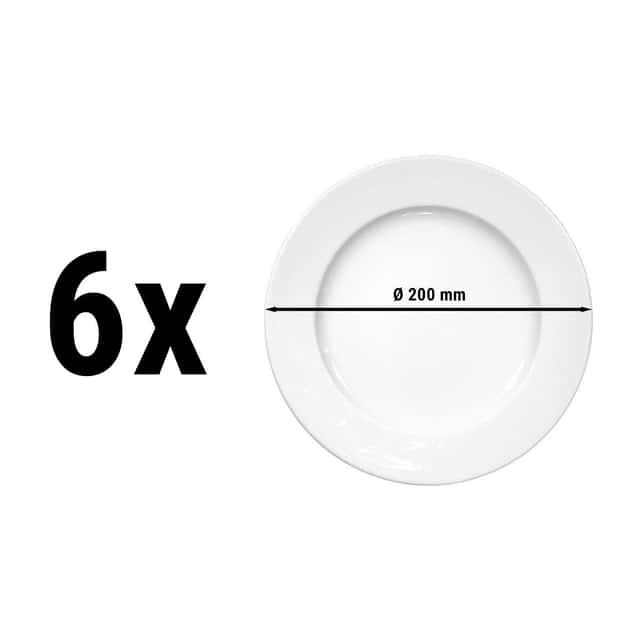 (6 pieces) SELTMANN WEIDEN | Plate flat - Ø 200mm