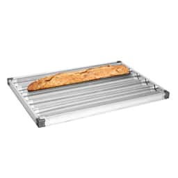 Baguetteblech - Aluminium - 400x600mm - mit 5 Mulden