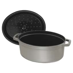 STAUB | LA COCOTTE - Cocotte - oval - 170mm - Gusseisen - Graphit-Grau