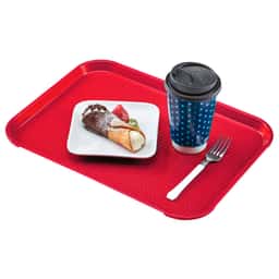 (12 Stück) CAMBRO | Fast Food Tablett - rechteckig - 360x460mm - hohes Profil - Rot