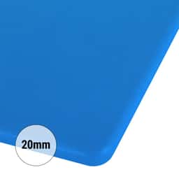 Schneidebrett - 250x400mm - Dicke 20mm - Blau