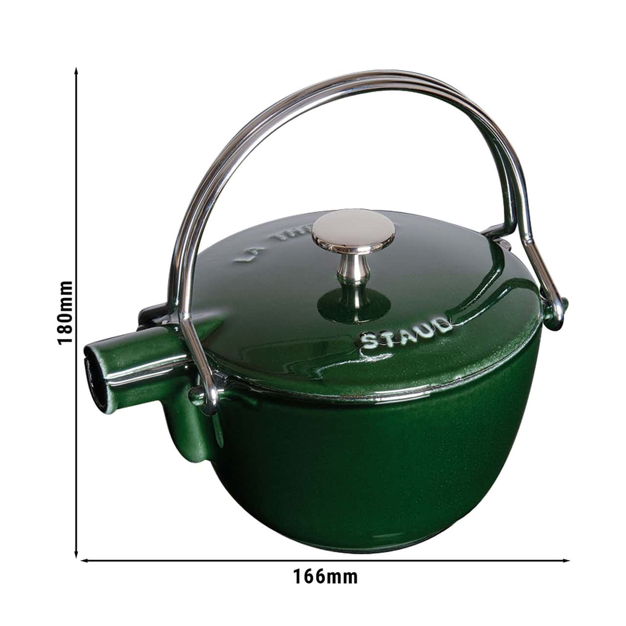 STAUB | SPECIALITIES - Konvice na čaj - 1,1L - litina - zelená bazalka