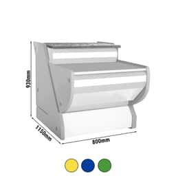 Kassentisch - 800mm - mit Beleuchtung - Standard mit Frontblende Weiß