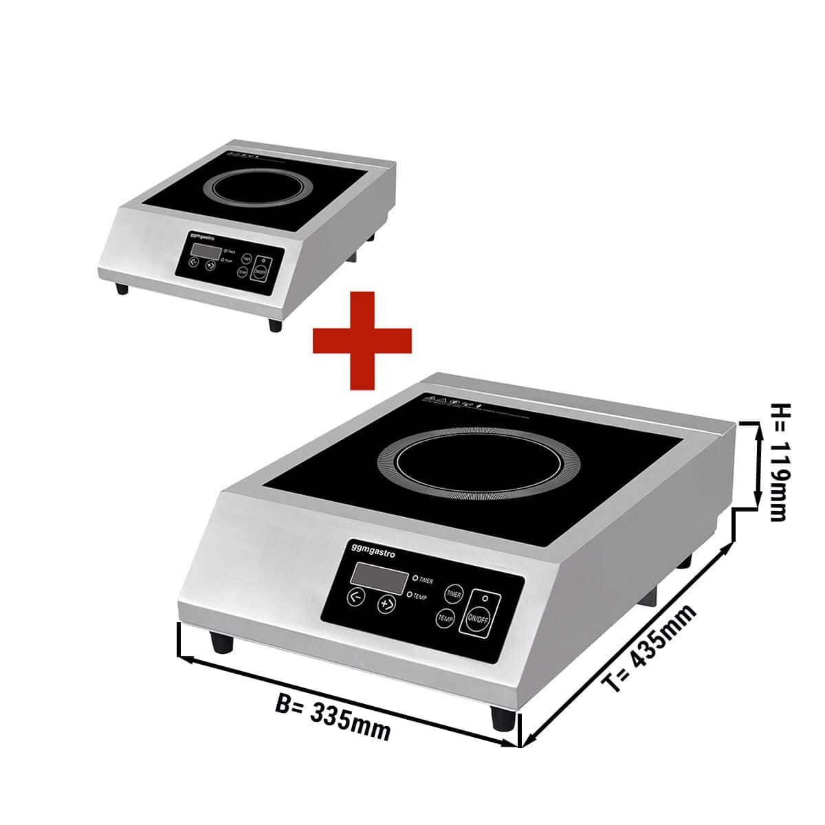 (2 Stück) Induktionsherd - 3,5 kW