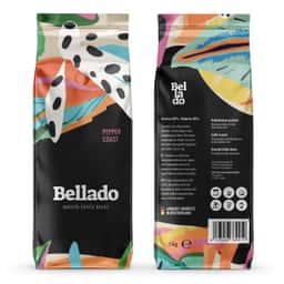 BELLADO | Kaffeebohnen "Pepper Coast" - 24x 1kg - 80% Arabica & 20% Robusta