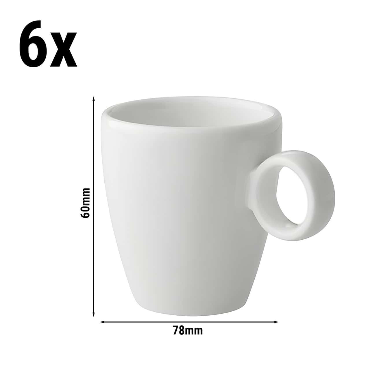 (6 Stück) BART - Espressotasse - 65ml - Elfenbein