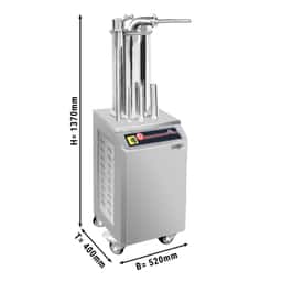 Hydraulischer Wurstfüller - 15 Liter - 750 Watt - Edelstahl