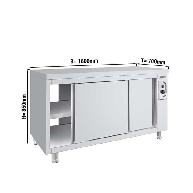 Wärmeschrank ECO - 1600x700mm - mit Durchreiche