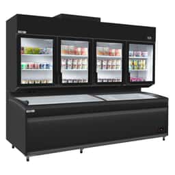 Wall-mounted refrigerated/freezer shelf - 2.5m - -18 ~ -23 °C or -6 ~ 6 °C - incl. freezer island