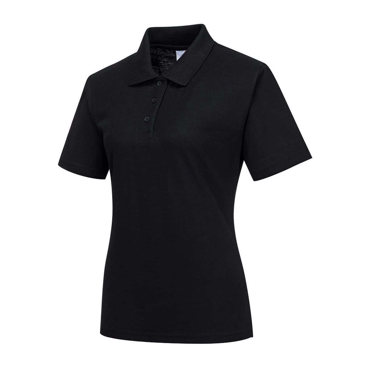 Damen Poloshirt - Schwarz - Größe: XXL