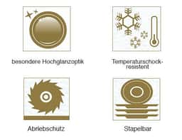 (12 Stück) Suppen Untertasse - Ø 16 cm