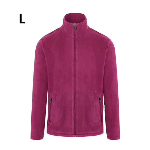 KARLOWSKY | Herren Workwear Fleecejacke Warm-Up - Fuchsia - Größe: L