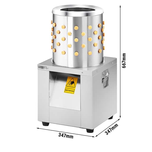 Geflügelrupfmaschine  mit 119 Rupffingern - Trommel  Ø 30,5 cm