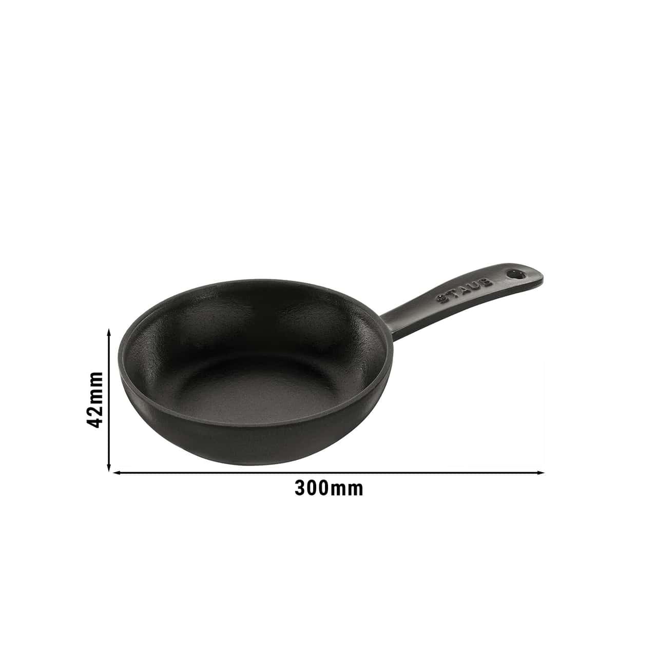 STAUB | PANS - Bratpfanne - Ø 160mm - Gusseisen - Schwarz | rund