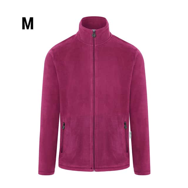 KARLOWSKY | Herren Workwear Fleecejacke Warm-Up - Fuchsia - Größe: M