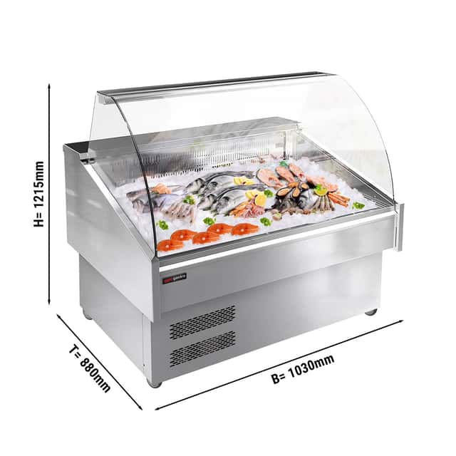 Fischtheke - 1030mm - mit LED-Beleuchtung