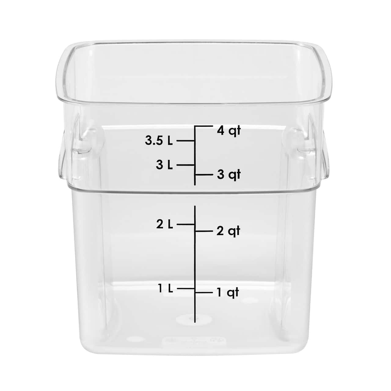 (6 Stück) CAMBRO | CAMWEAR® -  FreshPro Behälter - 3,8 Liter- Transparent