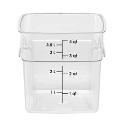 (6 Stück) CAMBRO | CAMWEAR® -  FreshPro Behälter - 3,8 Liter- Transparent