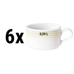 (6 pieces) Seltmann Weiden - mocha cup - 0,09 liter